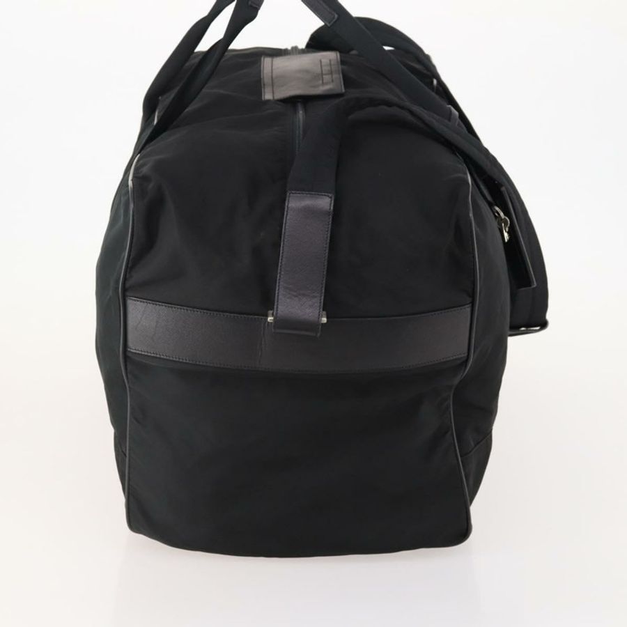 【日本直送】PRADA 波士頓包 尼龍 2way 黑色 銀色 Auth 178374-3