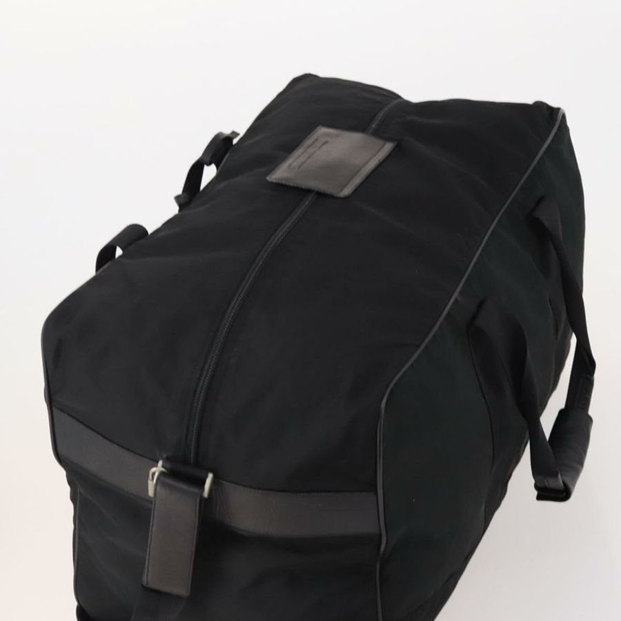 【日本直送】PRADA 波士頓包 尼龍 2way 黑色 銀色 Auth 178374-5