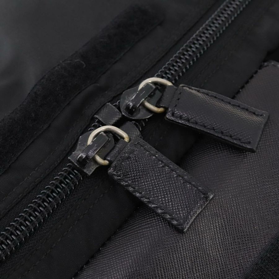 【日本直送】PRADA 波士頓包 尼龍 2way 黑色 銀色 Auth 178374-20
