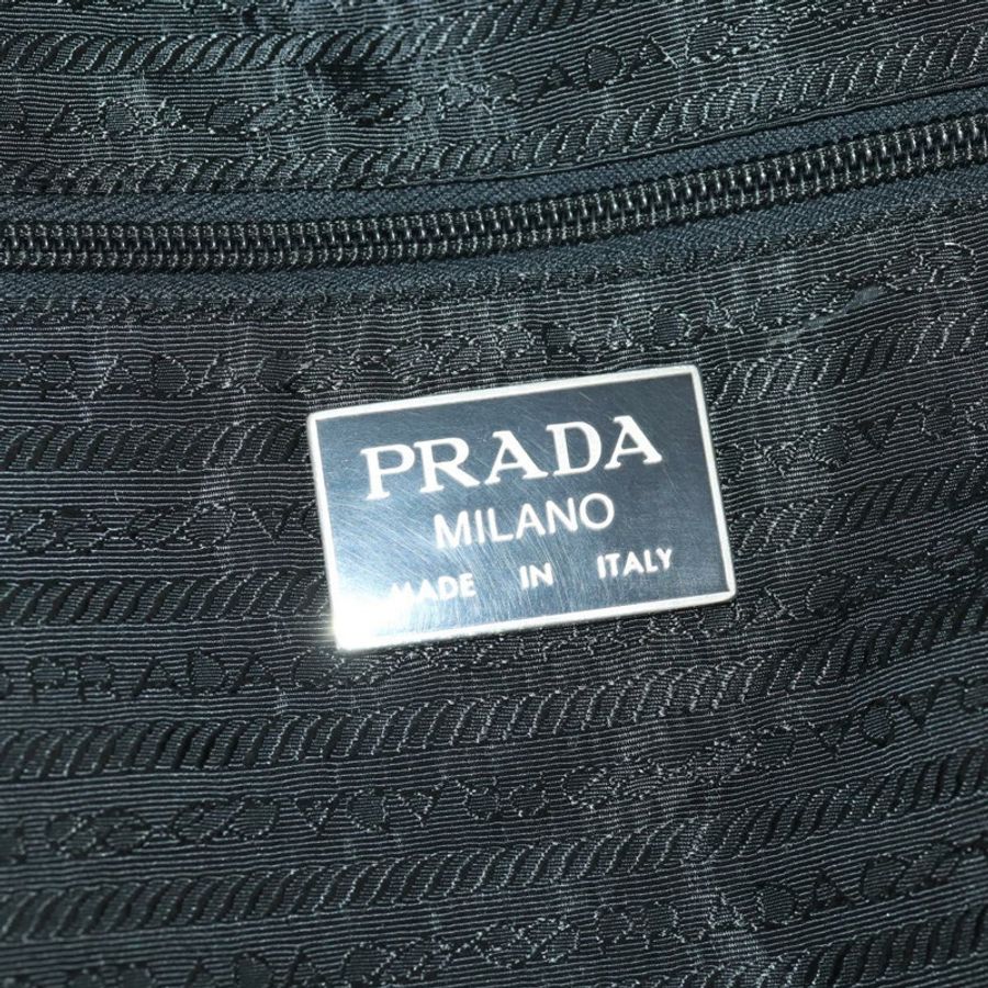 【日本直送】PRADA 波士頓包 尼龍 2way 黑色 銀色 Auth 178374-24