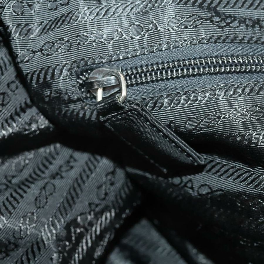 【日本直送】PRADA 波士頓包 尼龍 2way 黑色 銀色 Auth 178374-25
