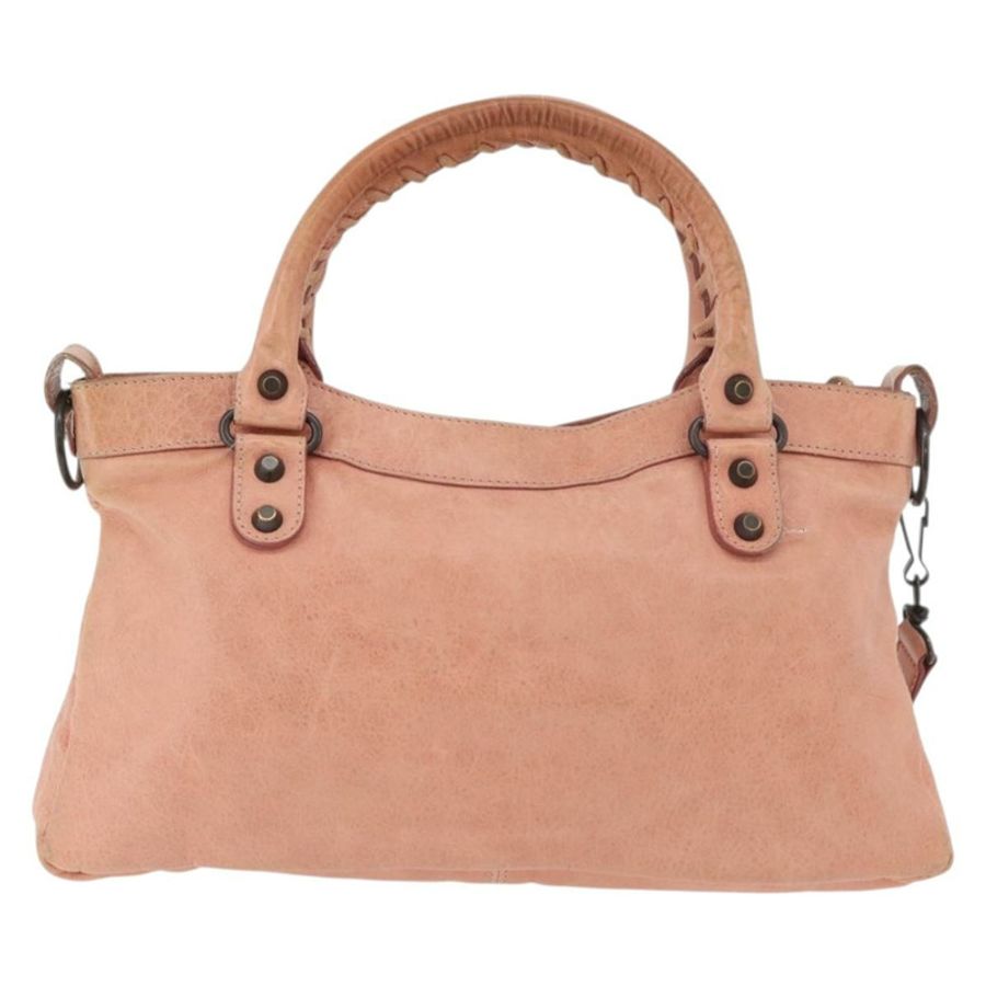 【日本直送】BALENCIAGA The First 手提包 皮革 2way 灰色 103208 正品 179438-1