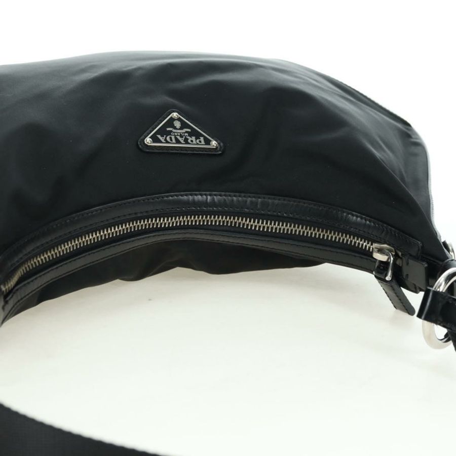 【日本直送】PRADA 肩背包 尼龍 黑色 銀色 正品 179432SAV-5