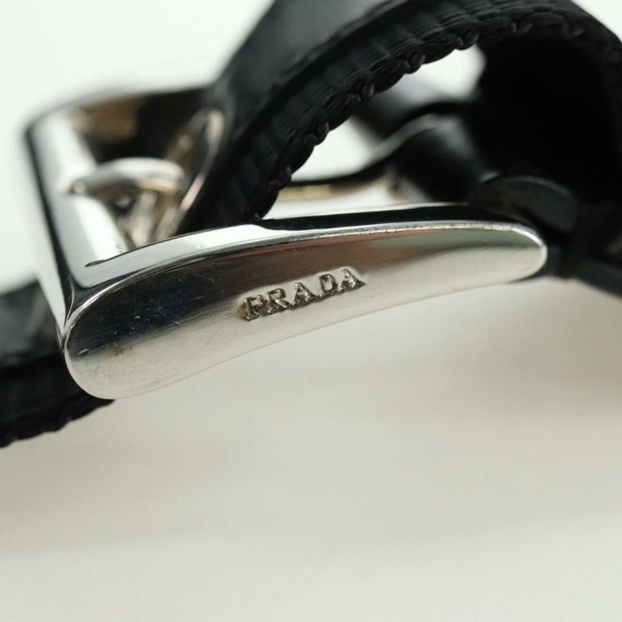 【日本直送】PRADA 肩背包 尼龍 黑色 銀色 正品 179432SAV-13