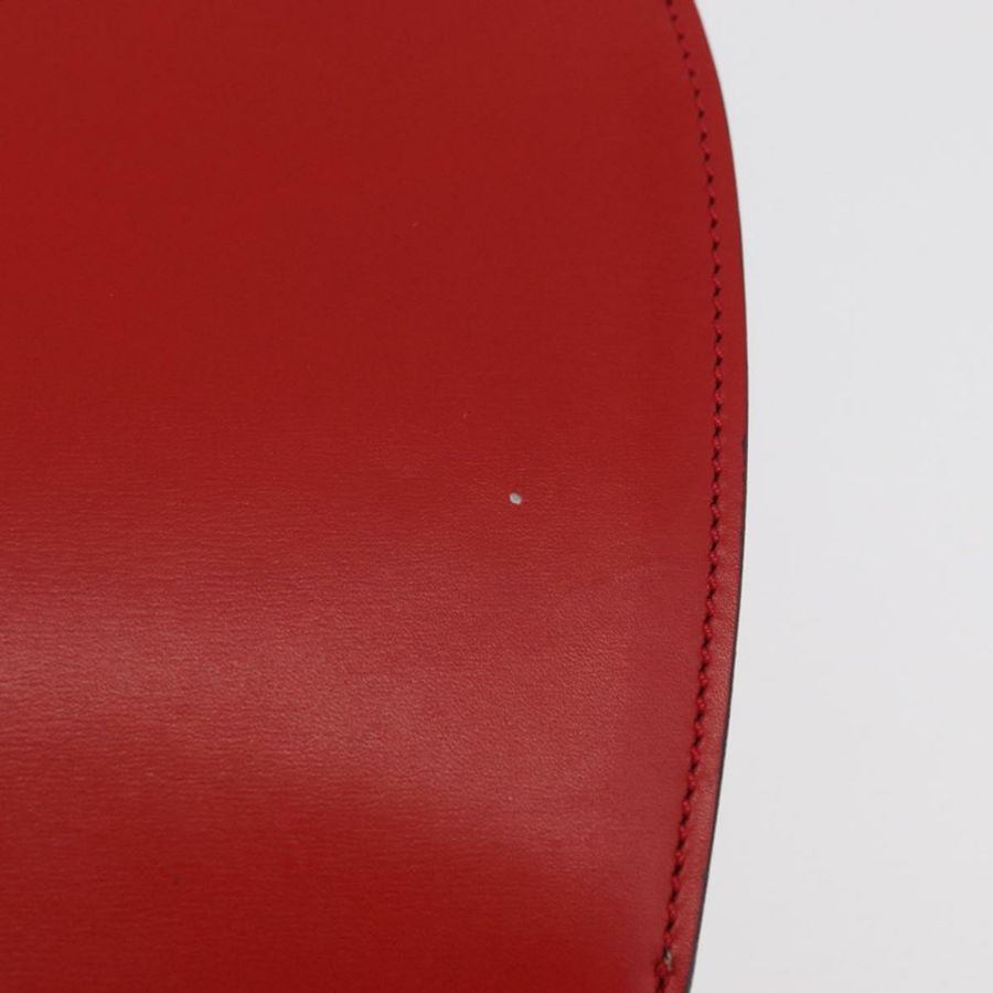 【日本直送】CELINE 圓形手提包 皮革 紅色 金色 正品 179697V-2
