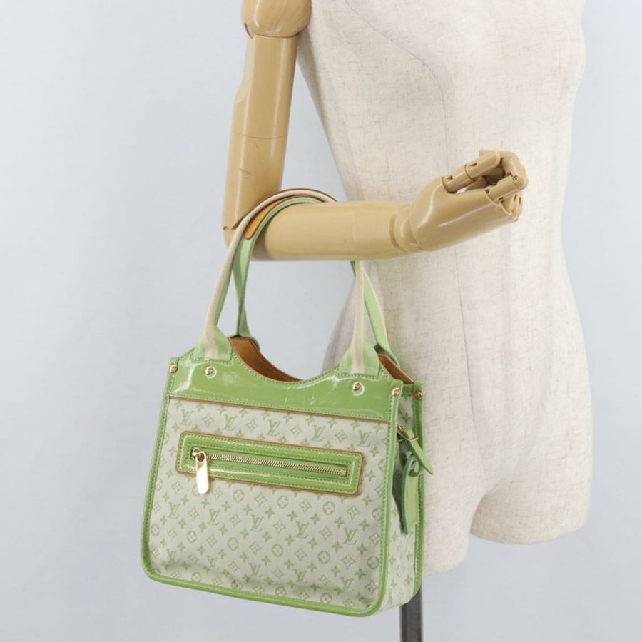 【日本直送】路易威登 Monogram Mini Sac Catline 包 杏仁綠 M92931 LV Auth 179578V-24