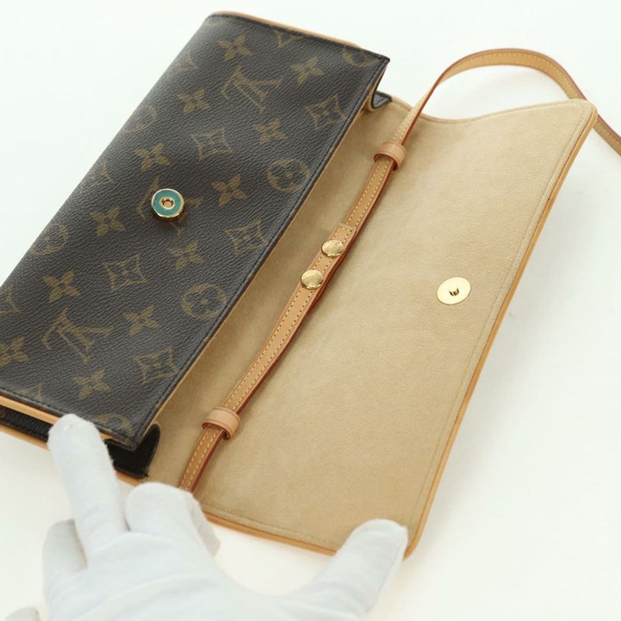 【日本直送】路易威登 Monogram Pochette Twin GM 單肩包 M51852 LV Auth am11648V-8