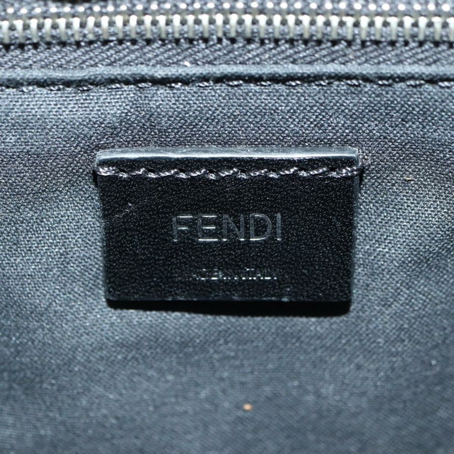【日本直送】FENDI Zucca帆布水桶包纖薄單肩包 黑色棕色 正品 179706V-22