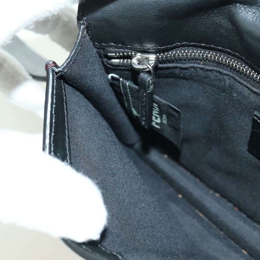 【日本直送】FENDI Zucca帆布水桶包纖薄單肩包 黑色棕色 正品 179706V-24