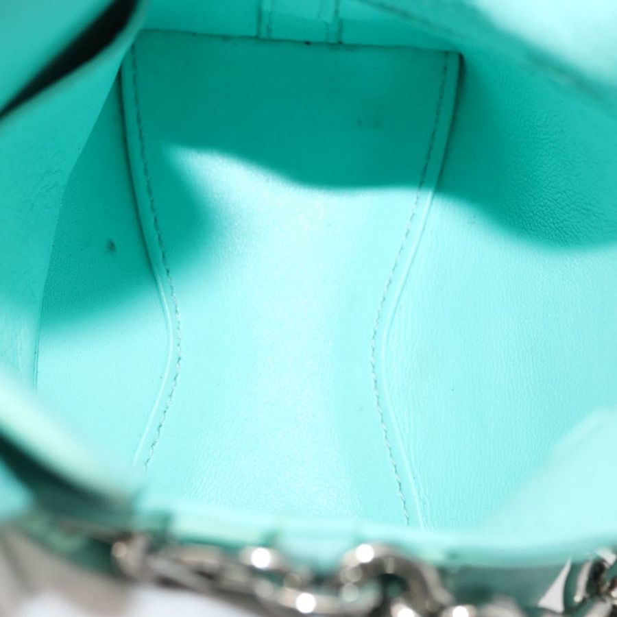 【日本直送】TIFFANY&Co.) Return To Charm 手提包,皮革材質,兩用,綠松石藍/銀色,正品,貨號 179961A-10