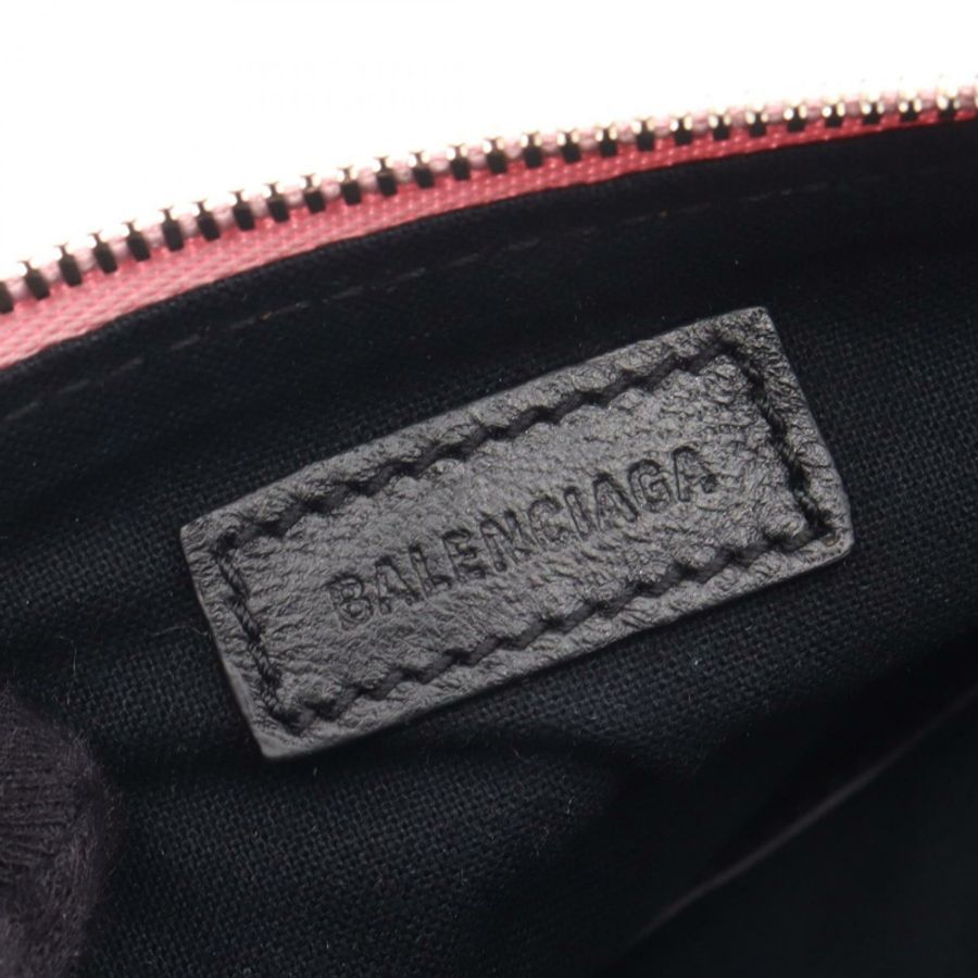 巴黎世家 (BALENCIAGA) LE CAGOLE 商務手拿包 694027 皮革 粉紅色 二手 女士-3