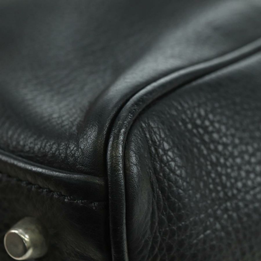 【日本直送】PRADA 托特包 皮革 黑色 銀色 正品 179445V-15