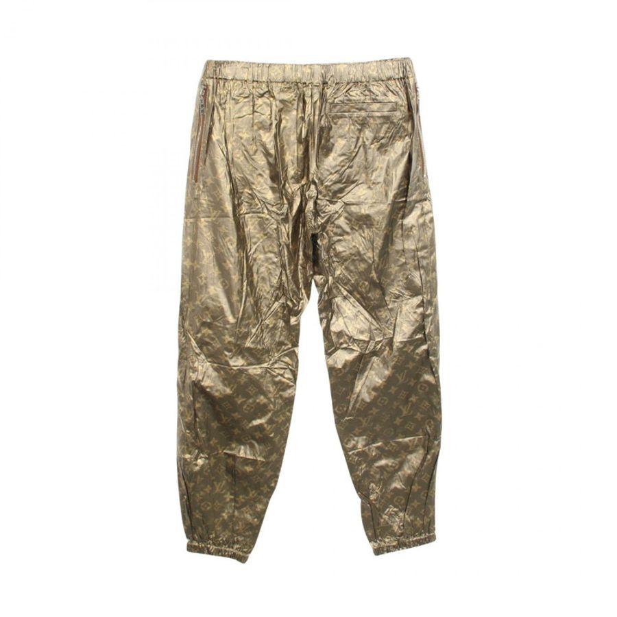 路易威登 Monogram 長褲 #38 RW211W HQO FKPA26 金色人造絲 女款 LV-1