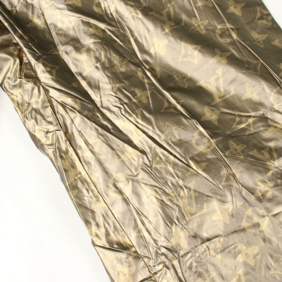 路易威登 Monogram 長褲 #38 RW211W HQO FKPA26 金色人造絲 女款 LV-8
