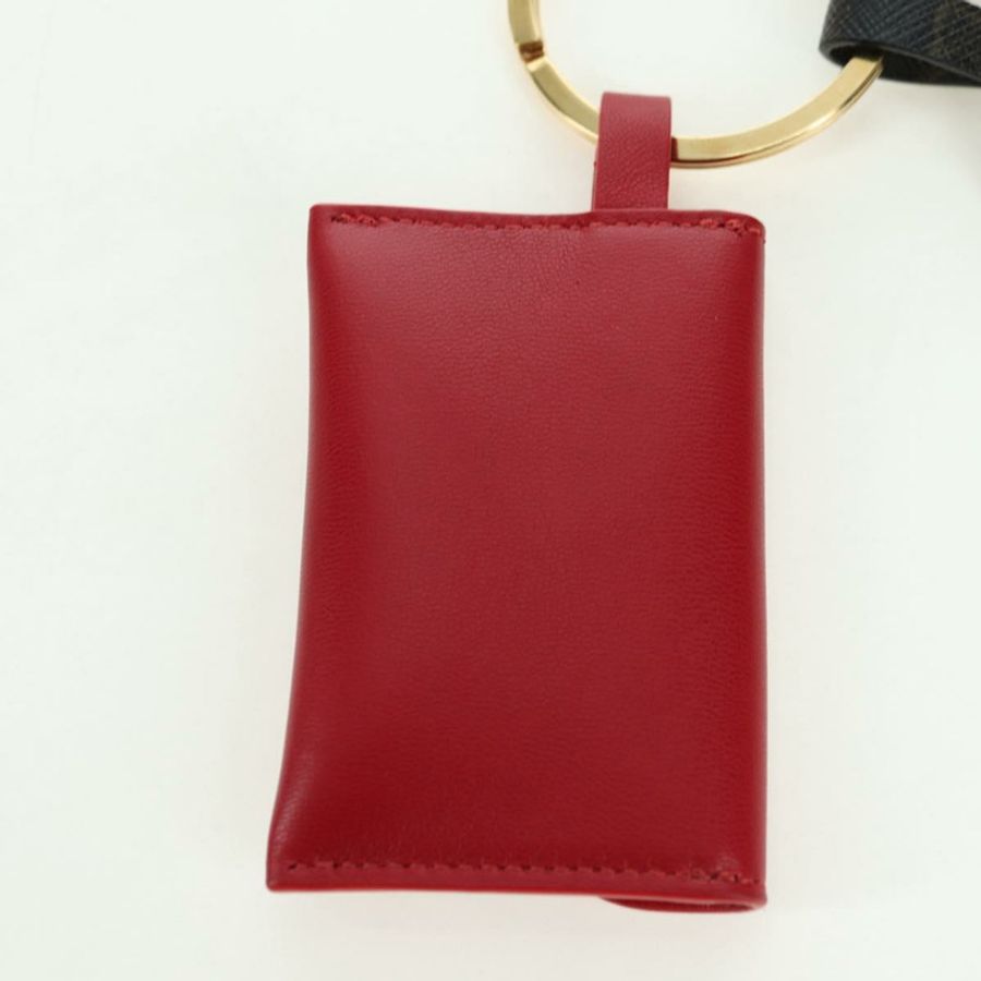 【日本直送】CELINE Macadam帆布Triomphe多功能鑰匙扣吊飾 PVC材質 黑色 紅色 正品 179883M-13
