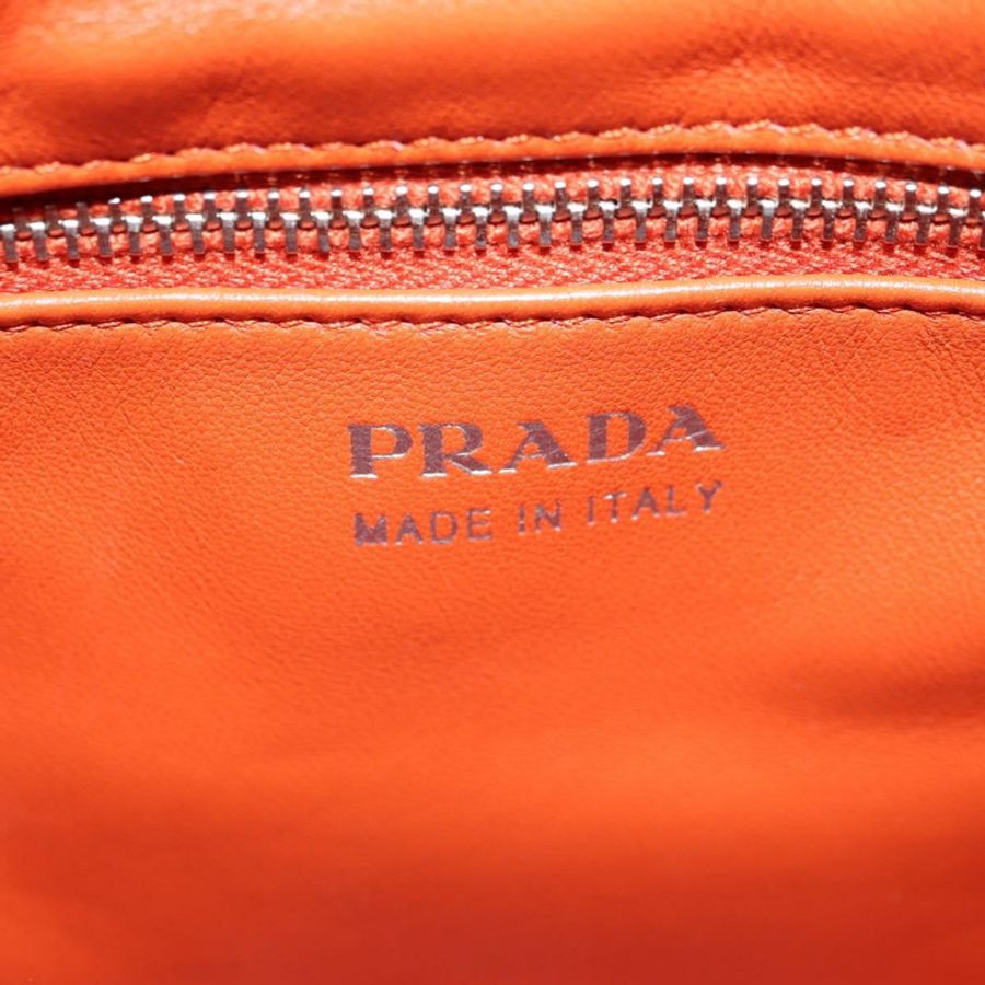 【日本直送】PRADA 運動鏈單肩包,皮革材質,白色銀色,正品編號 179797M-18