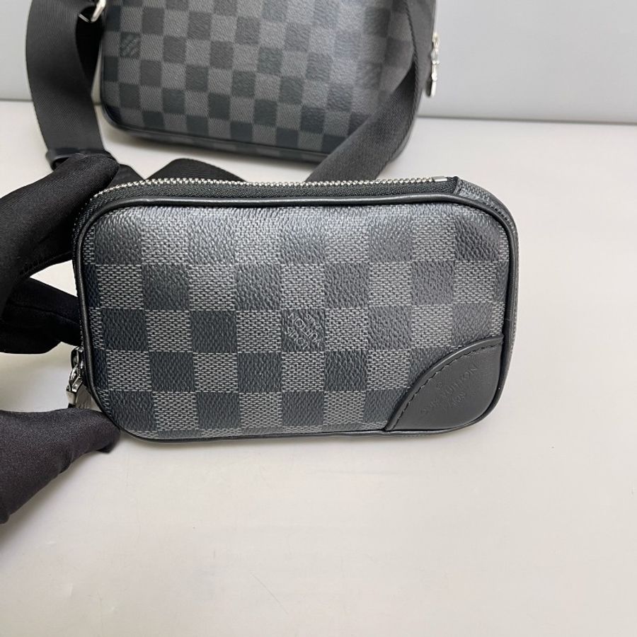 Louis Vuitton messenger黑棋盤格二合一-6