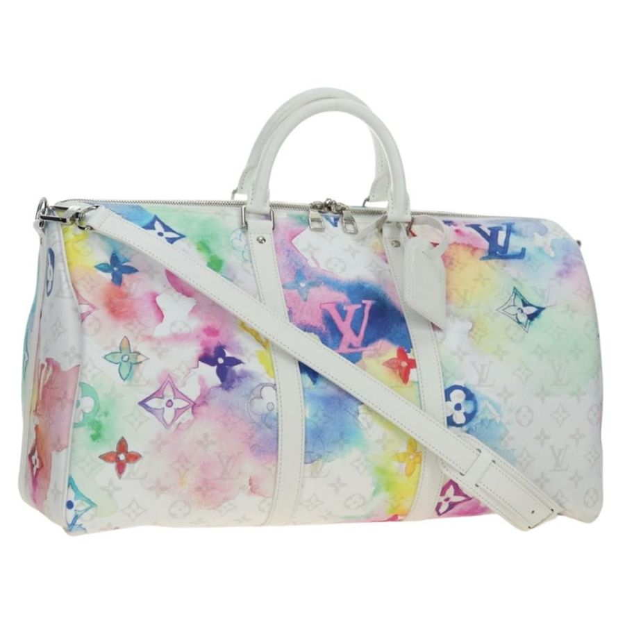 【日本直送】路易威登(LOUIS VUITTON)水彩Keepall Bandouliere 50旅行包 M45758 LV Auth 180337SAM-0
