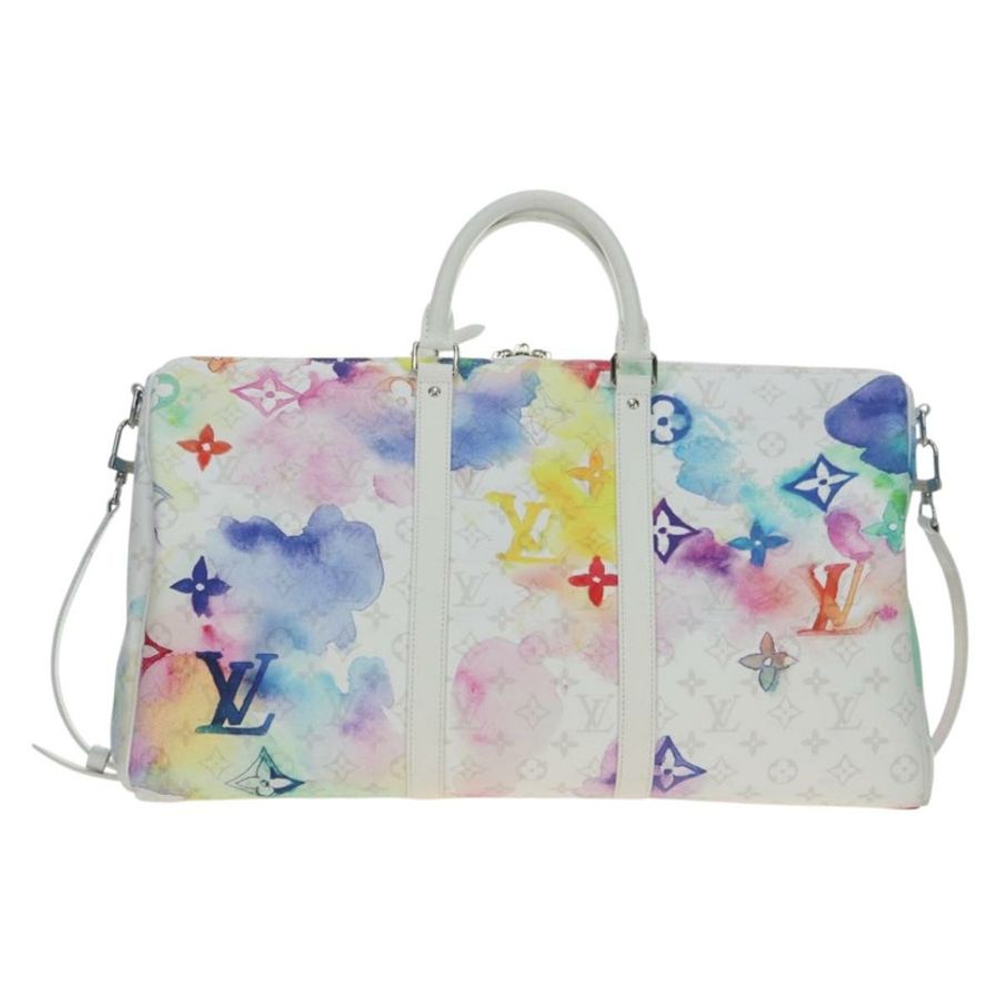 【日本直送】路易威登(LOUIS VUITTON)水彩Keepall Bandouliere 50旅行包 M45758 LV Auth 180337SAM-1