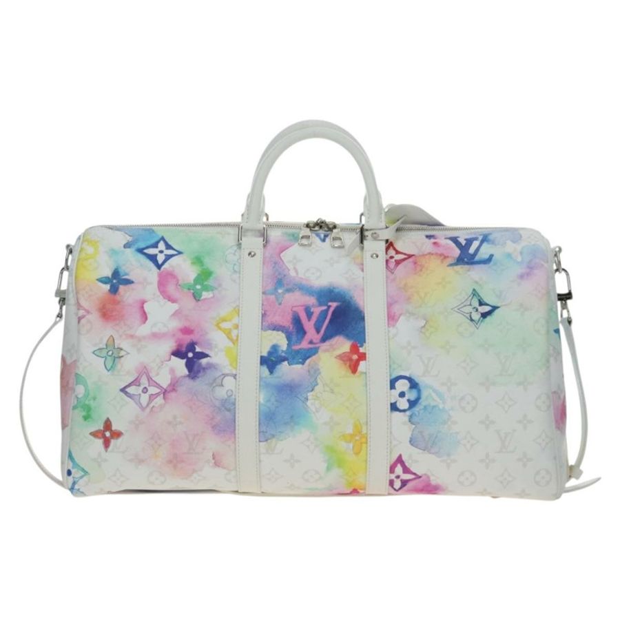【日本直送】路易威登(LOUIS VUITTON)水彩Keepall Bandouliere 50旅行包 M45758 LV Auth 180337SAM-12