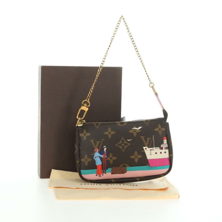 【日本直送】路易威登 Monogram 迷你手拿包配件袋 N41667 LV 正品 180386M-11