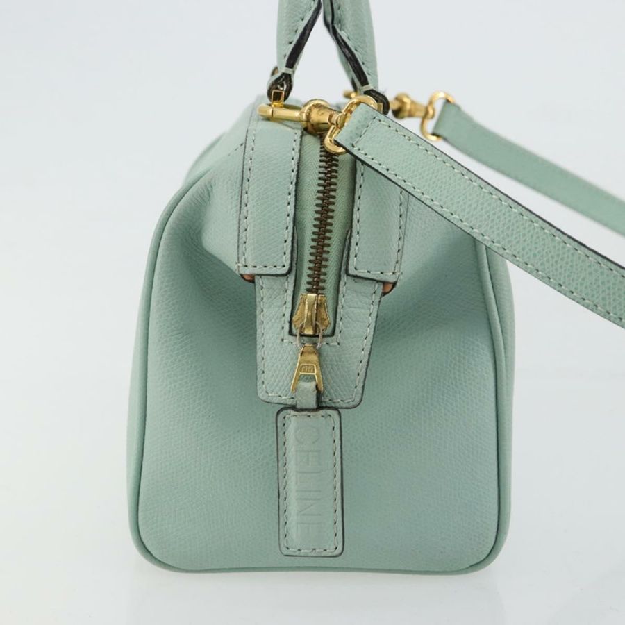 【日本直送】CELINE 手提包 皮革 兩用 淺藍色 金色 正品 180287A-3