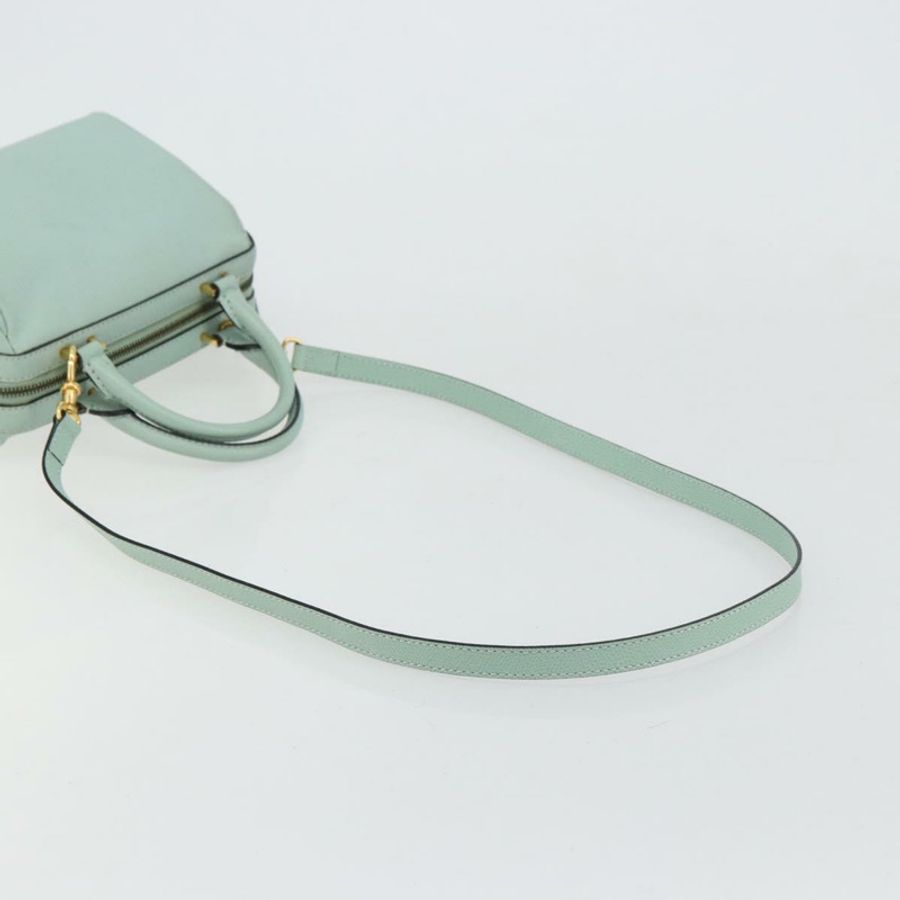 【日本直送】CELINE 手提包 皮革 兩用 淺藍色 金色 正品 180287A-7
