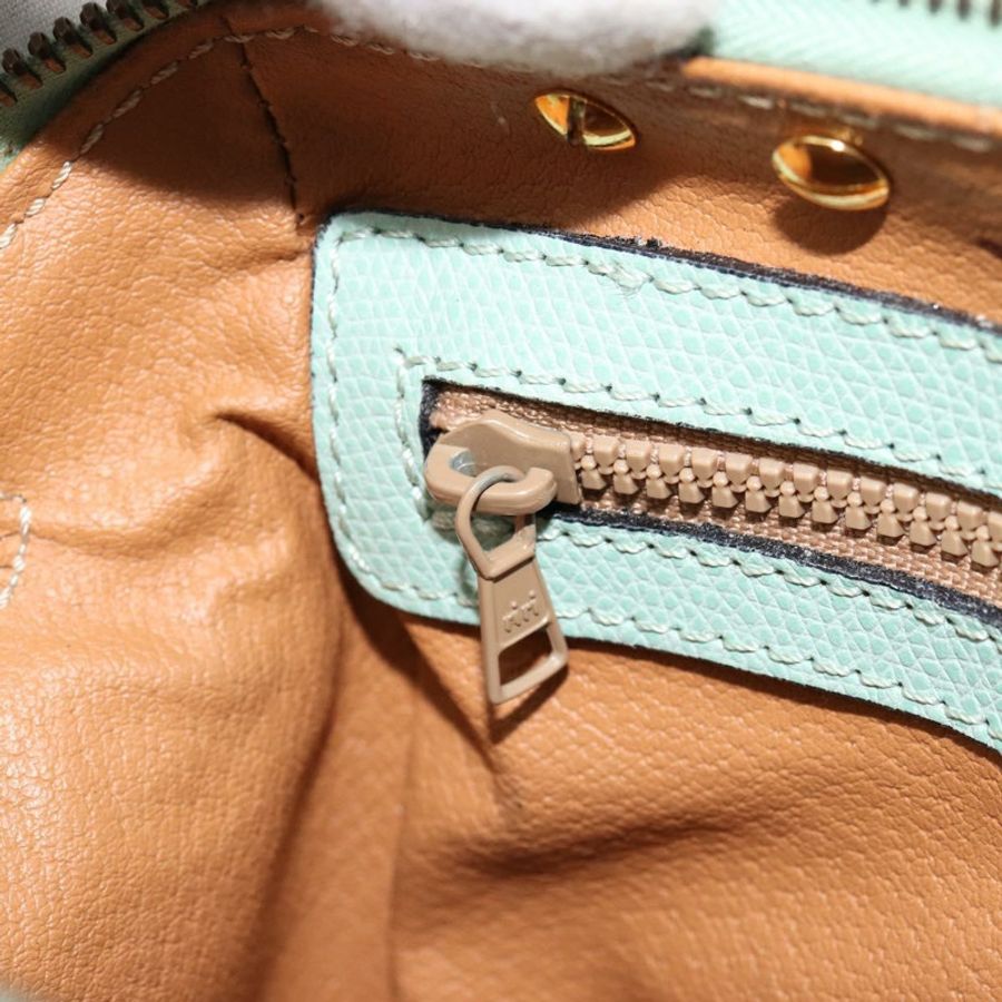 【日本直送】CELINE 手提包 皮革 兩用 淺藍色 金色 正品 180287A-22