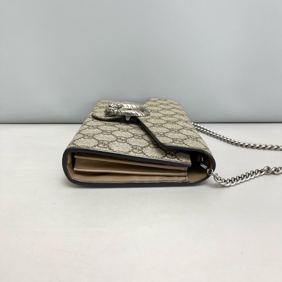 Gucci 卡其色老花 酒神woc 鏈條包-6