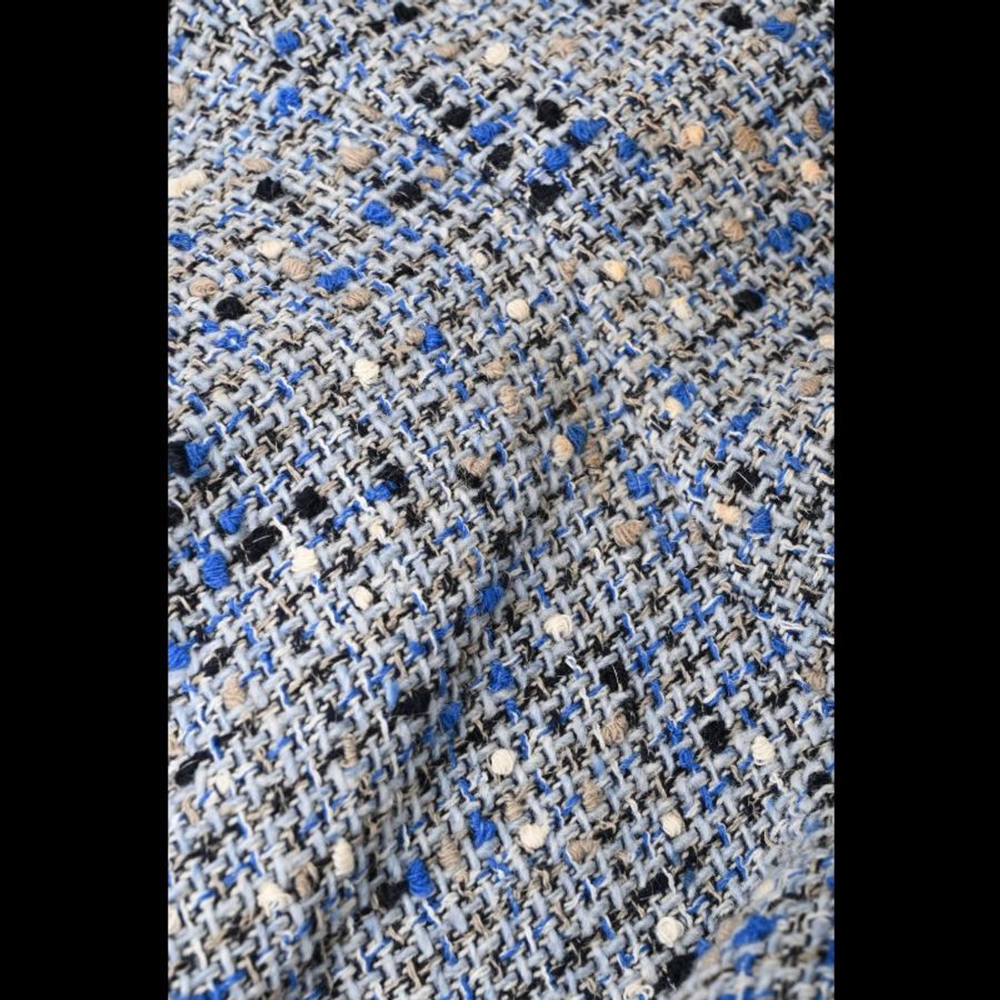 Dior 灰蓝色羊毛两口袋无袖连衣裙-10