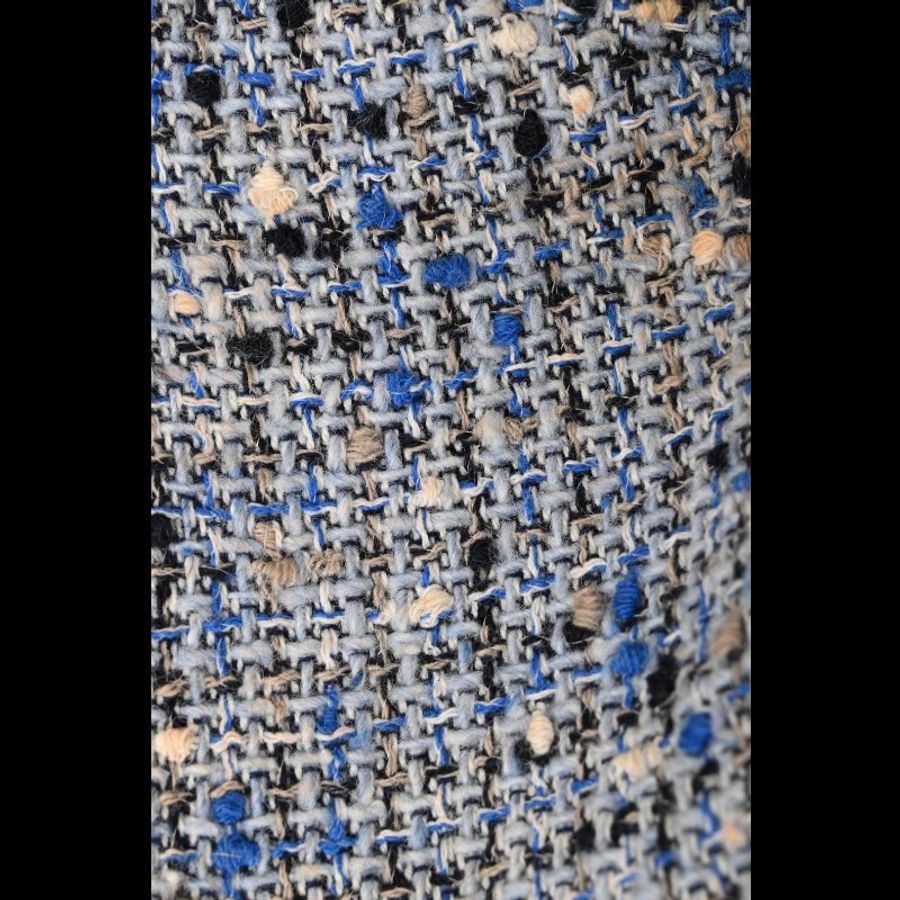 Dior 灰蓝色羊毛两口袋无袖连衣裙-12