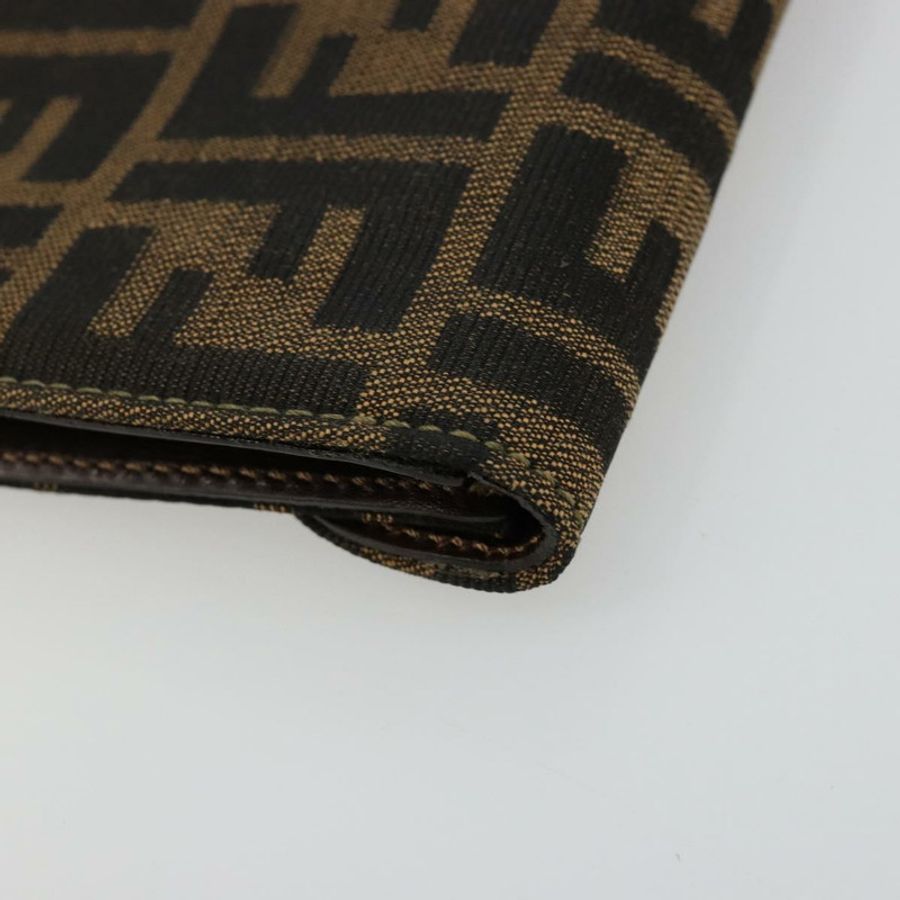 【日本直送】FENDI Zucca帆布手提包 黑色棕色 正品 180302A-8
