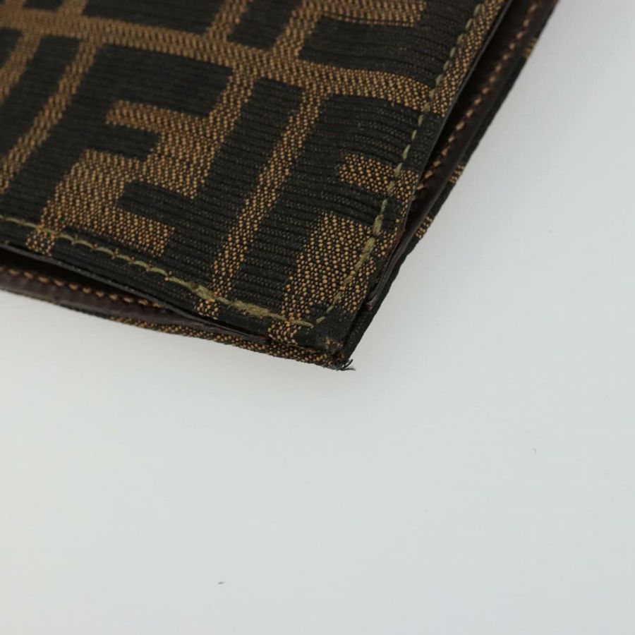 【日本直送】FENDI Zucca帆布手提包 黑色棕色 正品 180302A-14