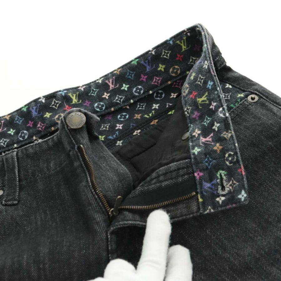 【日本直送】路易威登黑色多色牛仔褲 LV 正品 165311V-9
