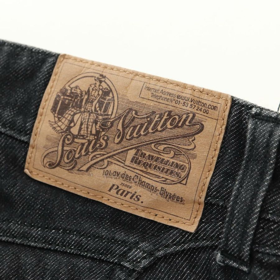 【日本直送】路易威登黑色多色牛仔褲 LV 正品 165311V-10