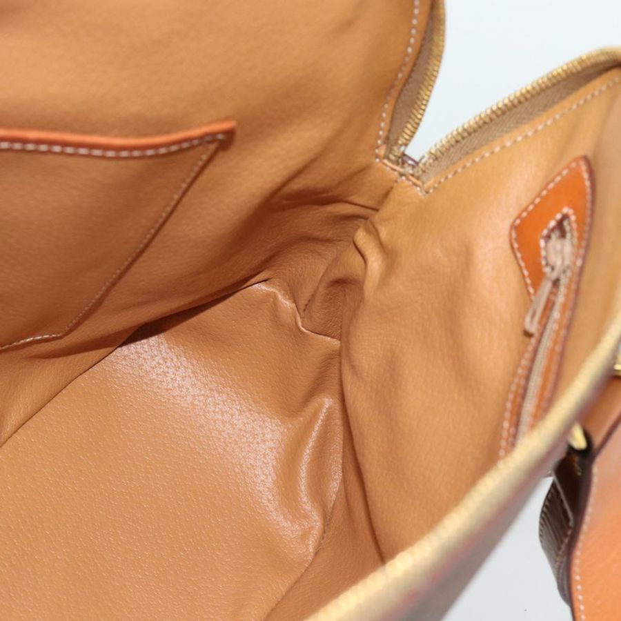 【日本直送】CELINE Macadam帆布手提包 PVC皮革 2way Brown Gold Auth 180489A-19
