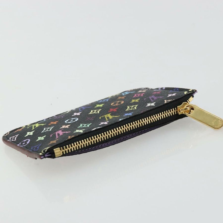 【日本直送】路易威登 Multicolor Pochette Cles NM 零錢包 黑色 M60279 正品 181115V-4