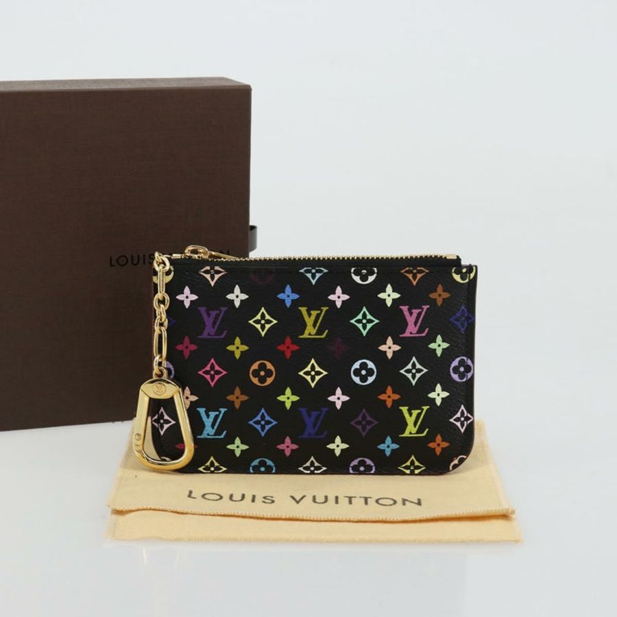 【日本直送】路易威登 Multicolor Pochette Cles NM 零錢包 黑色 M60279 正品 181115V-11