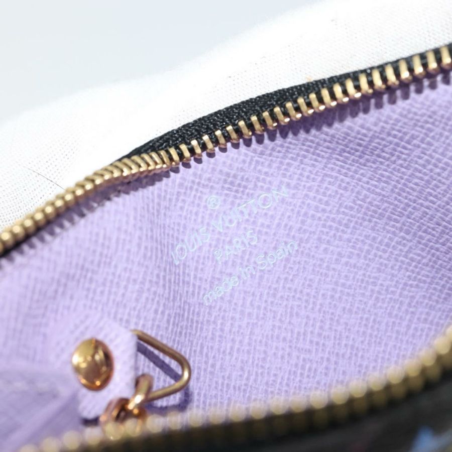 【日本直送】路易威登 Multicolor Pochette Cles NM 零錢包 黑色 M60279 正品 181115V-17