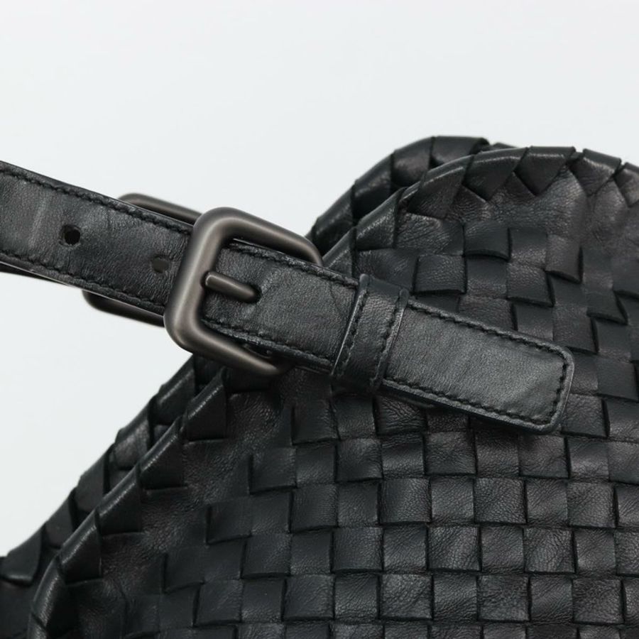 【日本直送】BOTTEGA VENETA INTRECCIATO 手提包 皮革 黑色 正品 180631SAV-9