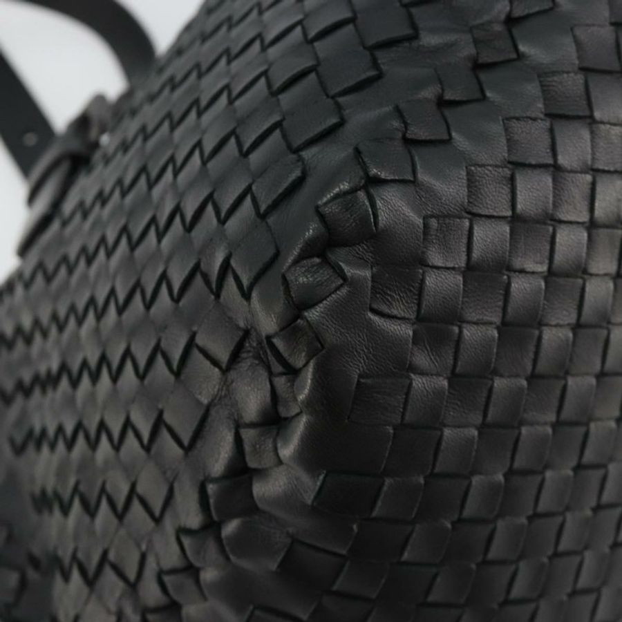 【日本直送】BOTTEGA VENETA INTRECCIATO 手提包 皮革 黑色 正品 180631SAV-15