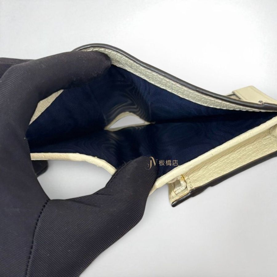 JS1520-GUCCI Ophidia老花拼白牛皮對開短夾523155-5