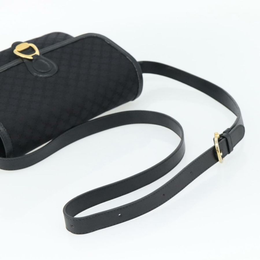 【日本直送】CELINE Macadam帆布肩背包 黑色 金色 正品 180571A-6