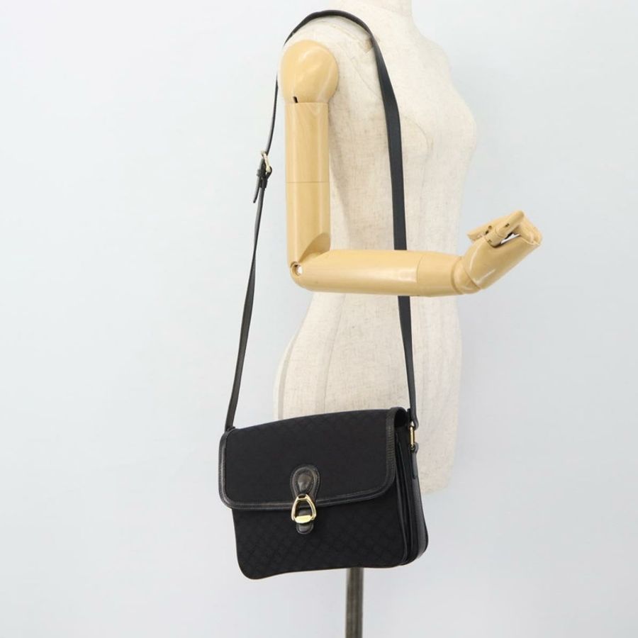 【日本直送】CELINE Macadam帆布肩背包 黑色 金色 正品 180571A-24