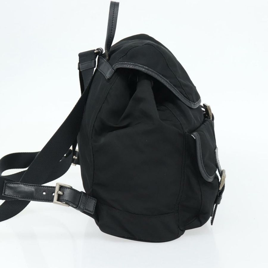 【日本直送】PRADA 雙肩包 尼龍材質 黑色 銀色 正品 180665A-2