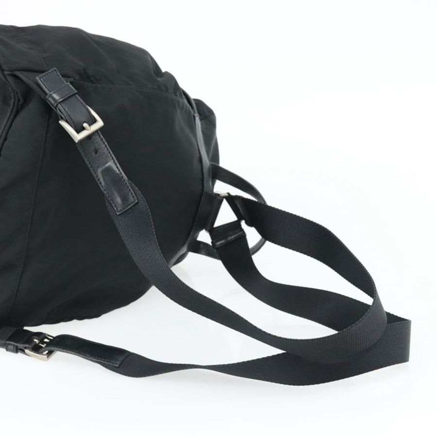 【日本直送】PRADA 雙肩包 尼龍材質 黑色 銀色 正品 180665A-7
