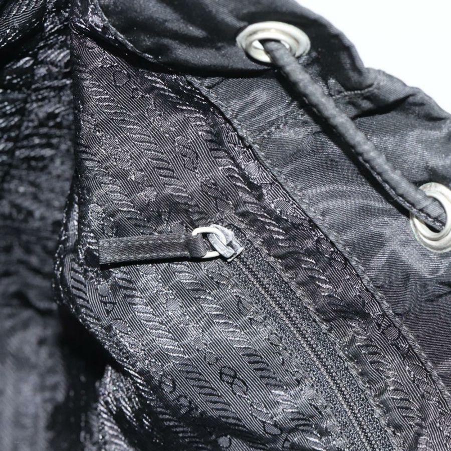 【日本直送】PRADA 雙肩包 尼龍材質 黑色 銀色 正品 180665A-23