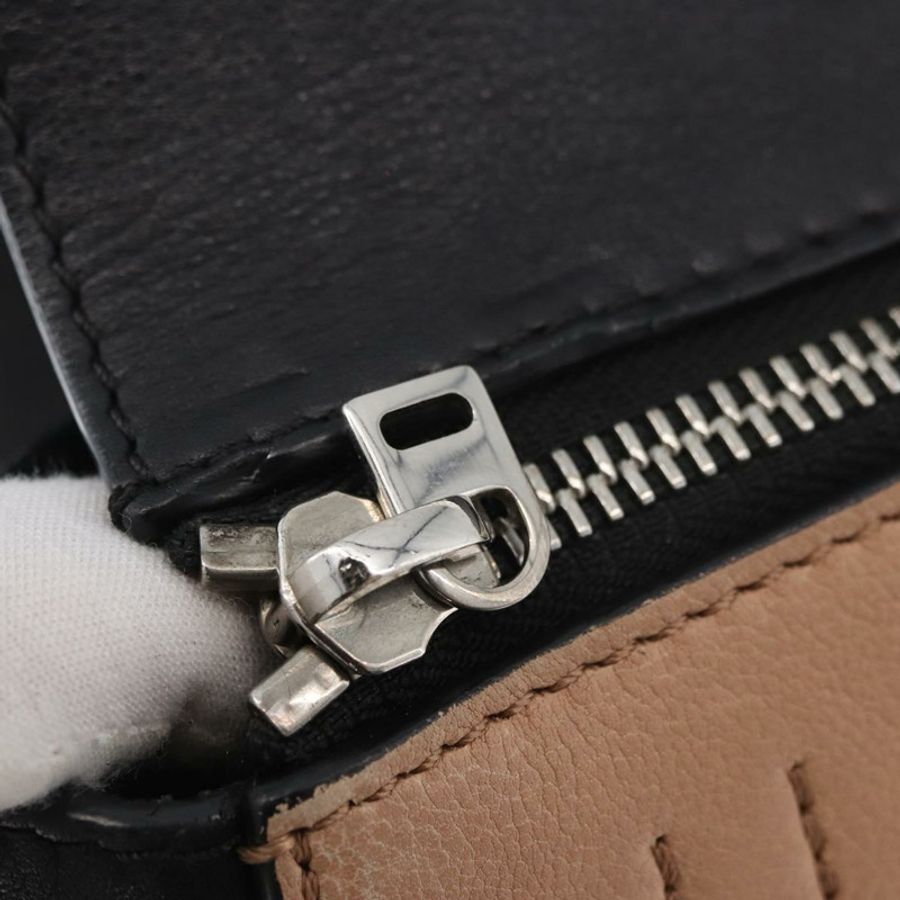 【日本直送】CELINE Edge 手提包 皮革 米色 黑色 銀色 正品 am11657A-8