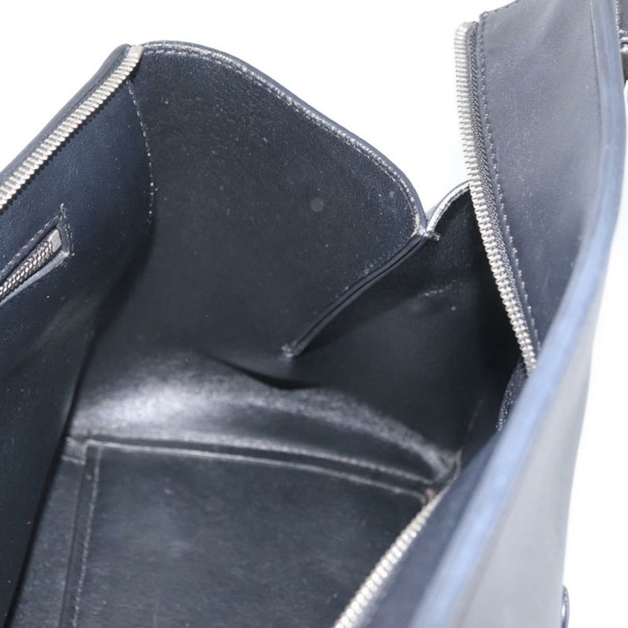 【日本直送】CELINE Edge 手提包 皮革 米色 黑色 銀色 正品 am11657A-19