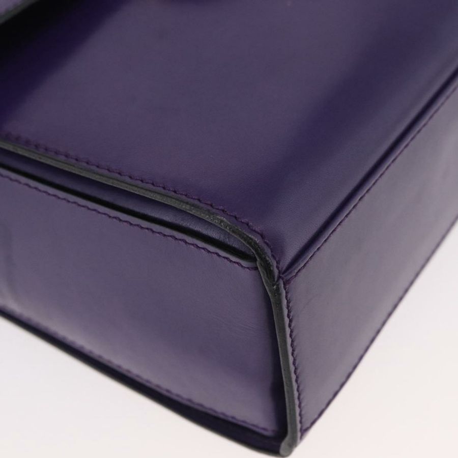 【日本直送】CELINE 圓背包 皮革 紫色 金色 正品 181402A-7